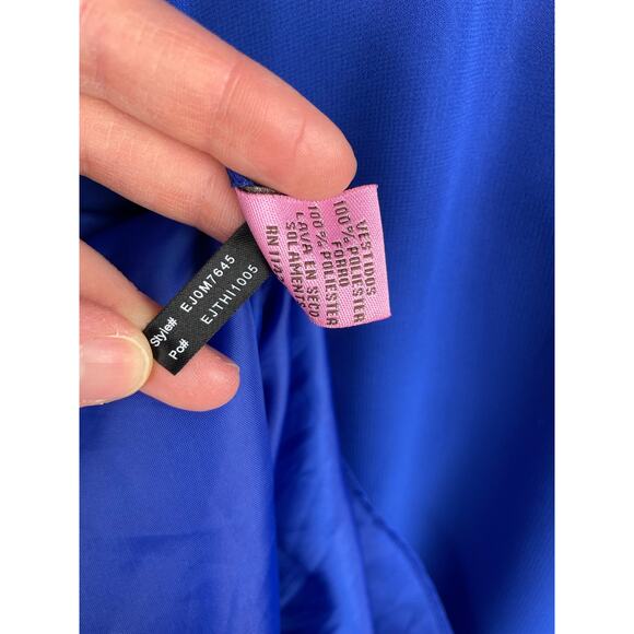 Eliza J Blue Babydoll Fit and Flare Midi Dress Sz 6 Y2K Formal Prom Dance Fairy - Picture 8 of 8